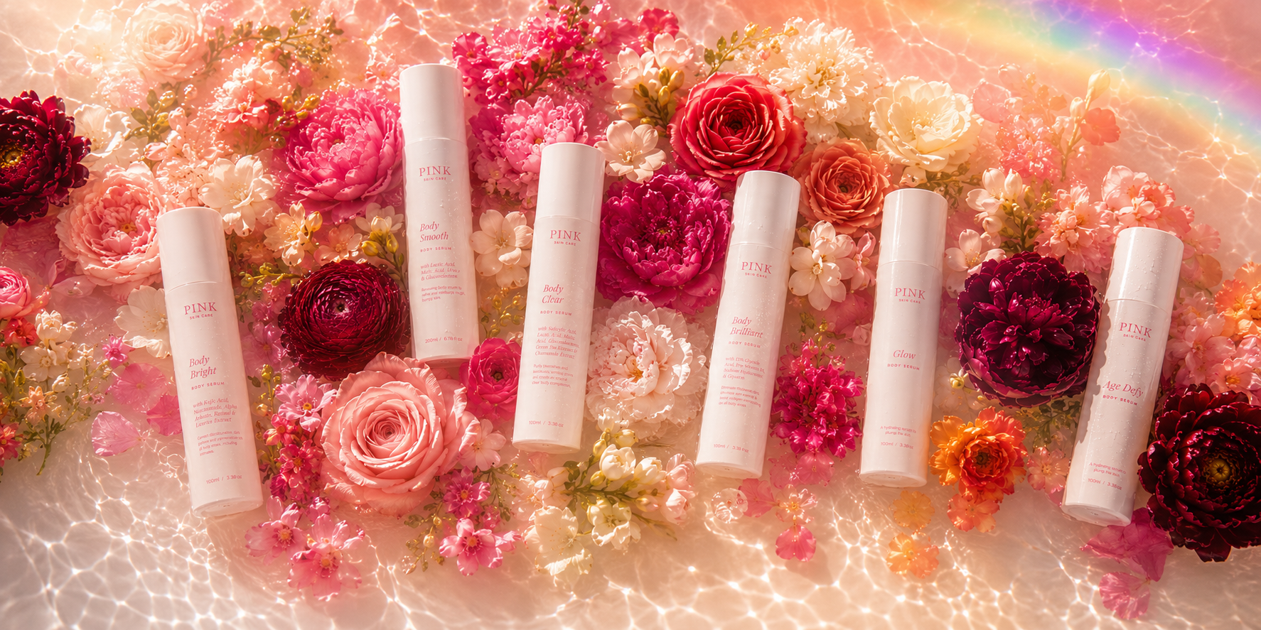 Pink Skin Care range