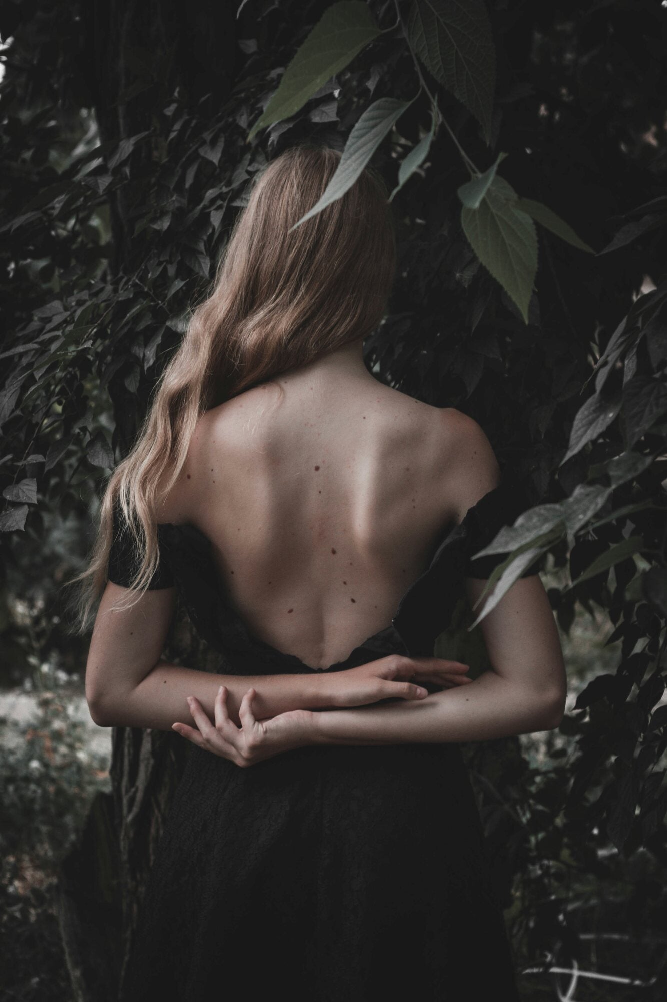 Bare back with scattered moles in soft natural light, benign skin lesion removal at Pink Laser Clinics